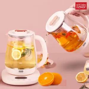 키친플라워 코지마스터 티포트 1.8L 대용량 무선포트 전기포트 멀티 커피포트 전기 분유 차 포트 주전자