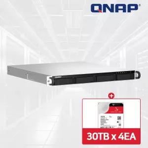 QNAP TS-464U-RP-8G NAS 4베이 아이언울프프로 120TB [30TBx4] HDD 포함
