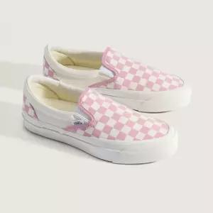 여성용 VANS  프리미엄 클래식 슬립온 98 체커보드 VN000D9PEN7 핑크