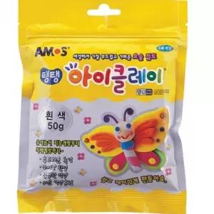 [셀러에이드]2500 탱탱아이클레이 50g 흰색 10개