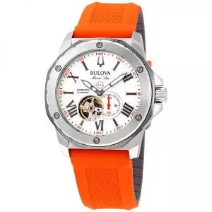 Bulova 부로바 마린 스타 오토매틱 실버 다이얼 남성용 시계