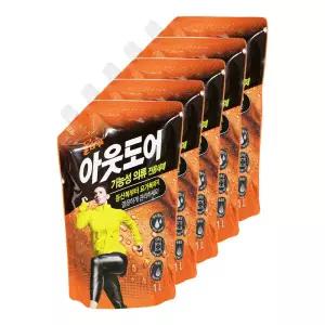 애경 울샴푸 아웃도어 세탁세제 기능성 의류 전용세제 1L 5개 세탁 빨래 코오롱스포츠
