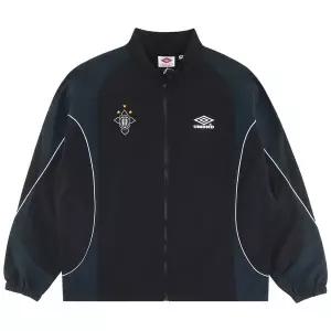 엄브로 HBL 네오 브릿 컬러블럭 스탠넥 바람막이 자켓 UR121CJK22BLK