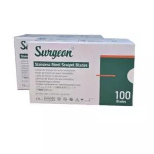 자이 써전 Surgeon 메스날 no.12 / PK(100EA) 1박스 수술용 의료용칼 Surgical Blade