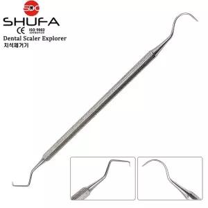 SHUFA 의료용 치석제거기 날카로운형 SH002-001 치과용 탐침 dental explorer