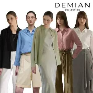[데미안(DEMIAN)] 26SS 소프트 브리즈 Sheer 크링클 블라우스 3종 + 탑 블라우스 2종 (총 5종)