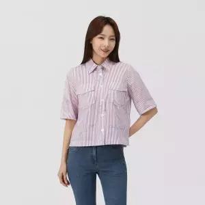 [PAT 여성] 스트라이프 아사 셔츠_1K41538