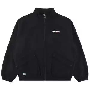 엄브로 린넨라이크 스탠넥 블루종 바람막이 자켓 UR121CJK35BLK