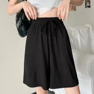고무줄 반바지 아이스 와이드 여성 밴딩 쿨 5부