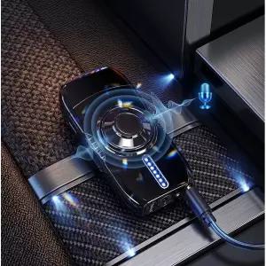 1+1 led 메탈 스마트 라이터 음성 인식 점화기 방풍 피젯터보라이타