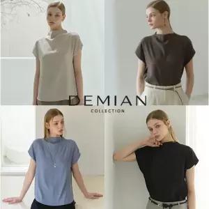 [10%적립][데미안(DEMIAN)] 26SS 실키 플루이드 돌먼 슬리브 블라우스 4종