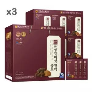 더존건강 천마상황버섯 진액골드 60ml x 30포 3박스 구정 설날 추석 부모님 선물세트