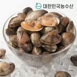 [대한민국농수산]국내산 왕바지락 1kg 자연산 깐 바지락 조개 다이버 급냉 생물 외