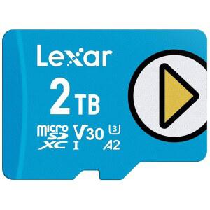 2TB 플레이 블루 SD 카드, UHS-I, C10, U3, V30, A2, 4K, 최대 160MB/s microSDXC 메모리 카드, 스위치 1, 게임 기기, 스마트폰, 태블릿 LMSPLBL002T-BNNU 을 위한 확장된 스토리지