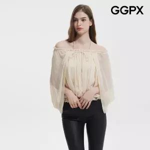 [롯데백화점]지지피엑스 데이트룩 오프숄더 쉬폰 블라우스 GQ4SH027F