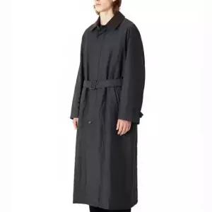 오라리 MUST IT_ QUILTED LIGHT SILK COTTON COAT INK BLACK A23AC02SP) 퀼티드 라이트 실크 코튼 코트)