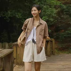 선데이 내추럴 린넨 반팔셔츠