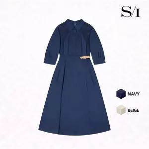 [SI]벨티드 카라 롱 원피스 (SM-OAD2502)_epc