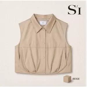 [SI]페이크레더 크롭 베스트(SM-VXB2714)_epc