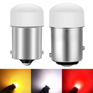 미니 소형 LED 1156 R5W R10W P21W BA15S 자동차 신호 램프 주간 주행등 12V 안개등 2 개