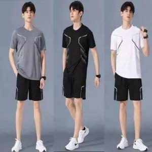 남성 빅사이즈 쿨냉감 트레이닝 상하의세트 여름 운동복 실내복
