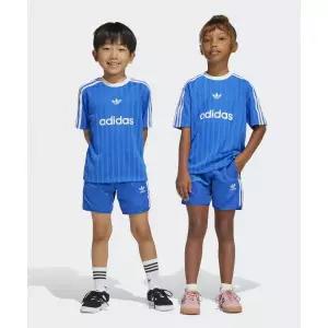 매장정품 ADIDAS 아디다스 KIDS 풋볼 쇼츠 티 세트 키즈 - 블루 JC9167 1551152