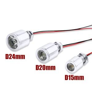 저전압 소형 스포트라이트 비즈 렌즈 포함 화이트 레드 블루 그린 램프 거치대 LED 칩 DC5V DC12V DC24V