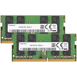 삼성 32GB (2x16GB) DDR4 3200MHz PC4-25600 (PC4-3200AA) CL22 SODIMM 2Rx8 듀얼 랭크 1.2V 260핀 노트북, 노트북 RAM 메모리