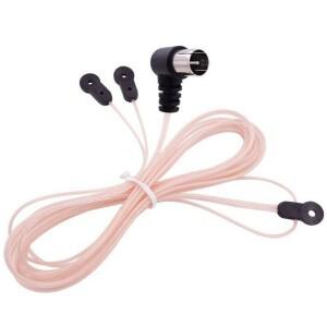 2m 75 Ohm FM 라디오 안테나 520-1710MHZ 다이폴 실내 안테나 HD 공중 수신기 PAL-F 암 잭 RF 동축 어댑터