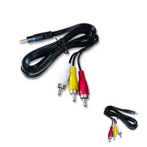 유바라 RCA3 4극 극선 to 변환 SW0043 케이블 젠더 1m 3.5mm