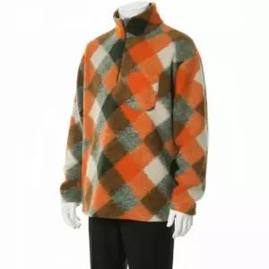 MUST IT_엔지니어드 가먼츠 Engineered Garments 폴리 울 다이아몬드 집업 니트 모크넥 오렌지 올리브