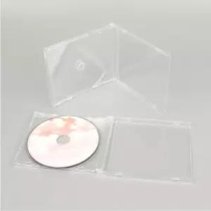 미디어보관함 공미디어 투명 CD케이스 DVD케이스 쥬얼케이스 경질 아크릴 정리함 12cm