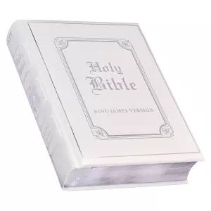 KJV 신성 바이블 Classically Illustrated Heirloom Family Faux 가죽 하드커버 리본 메이커 킹 제임스 버