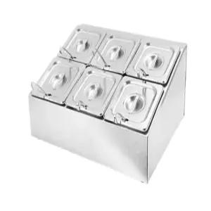 스텐 반찬통 업소용 냉장고 바트 뷔페용 보관통 보냉용기