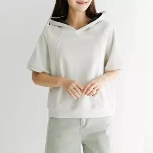 [데드라]라잇배색절개후드티셔츠 TBF3085