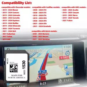 뷰익 엔클레이브 앙코르 엔비전 차량용 내비게이션 GM86531530 북미 2025-2026 지도 32GB 업데이트 메모리
