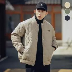 남자 경량패딩 군대깔깔이 다이아 보온 퀼팅 패딩점퍼 (23659613)