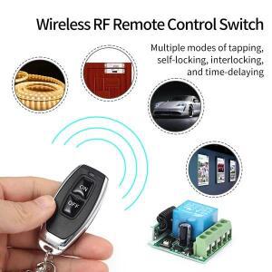 범용 RF 433Mhz 게이트 리모컨 스위치 DC 12V 10A 1CH 릴레이 수신기 DIY 모듈 2CH 송신기 차고 문 조명용