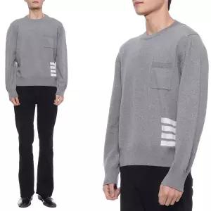 [롯데백화점]톰브라운 22FW 남성 사선 스트라이프 울 니트 MKA355A_Y1002_055_22F