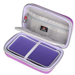 8개의 게임 카드에 맞는 닌텐도 2DS XL/3DS XL과 호환되는 FBLFOBELI EVA 하드 스토리지 케이스(케이스 전용)(보라색)