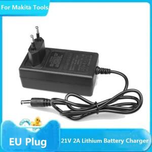 12.6V 21V 리튬 배터리 충전기 2A 18V 마키타 전동 드릴 연마기 잔디 깎기용 스마트 전원 어댑터 플매트 카