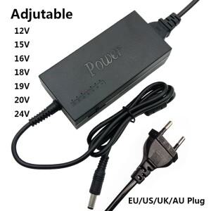 조정 가능 AC DC 전원 공급 장치 220V ~ 12V 15V 16V 18V 19V 24V 어댑터 V 볼트 범용 4.5A 4A