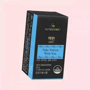 뉴트리코어 2개월 아연 성인 남자 여자 WCS 60정 1개 영양제 500mg x 4614638