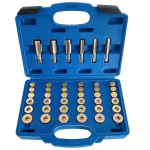소쿠로 오일 배수구 수리 키트 M13 M15 M17 M20 M22 배수 나사산 도구 플러그 세트 탭 볼트, 자동차 및 오토바이 보관 케이스 포함