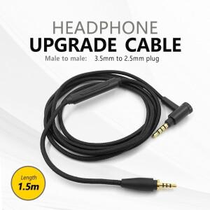 3.5MM ~ 수 잭 SENNHEISER Urbanite XL 용 하이 엔드 나일론 꼰 헤드폰 교체 케이블 인라인 제어 오디오