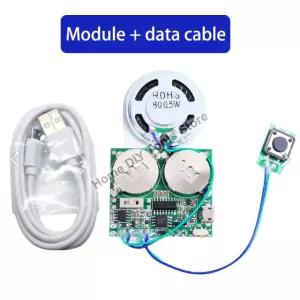 DIY 사운드 모듈 마이크로 USB 녹음 가능한 칩 8M 메모리 스피커 말하는 프로그래밍 Only Module