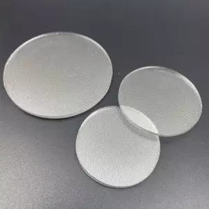 눈부심 방지 유리 렌즈, LED 광학 소형 그리드 원형 평면 다운라이트 손전등용, 35mm