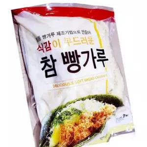 진현무역 굵은 참빵가루 2kg 3개 업소용 튀김 돈까스 재료