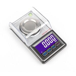 정밀 디지털 밀리그램 저울, 미니 전자 USB 무게 균형, 터치 스크린 골드 쥬얼리 캐럿 0.001g, 20g, 50g