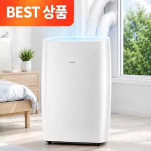 브리즈 듀얼덕트 이동식에어컨 실외기없는 이동형 작은방 아기방 창문형 NPA-DD12TJ 화이트